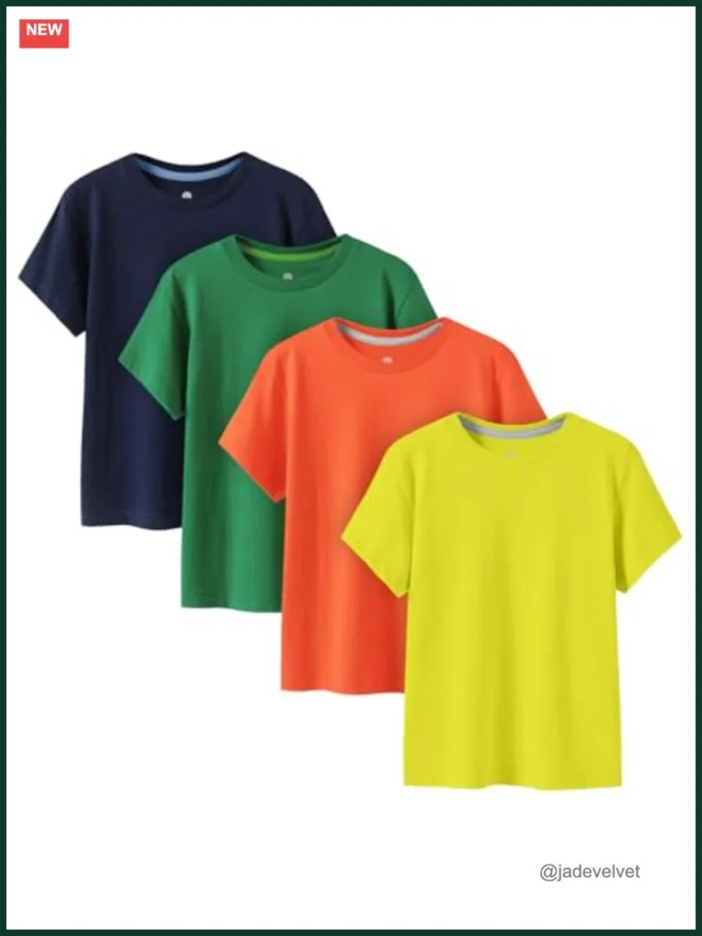 4-Pack Short Sleeve Cotton T-Shirts for Kids Tie Dye Craft Shirts